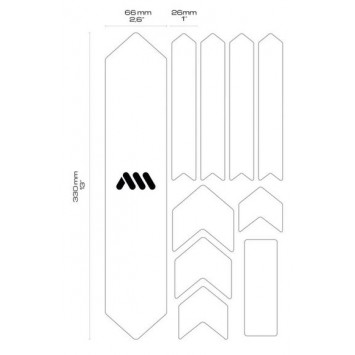 AMS Honeycomb Frame Guard EXTRA BLACK