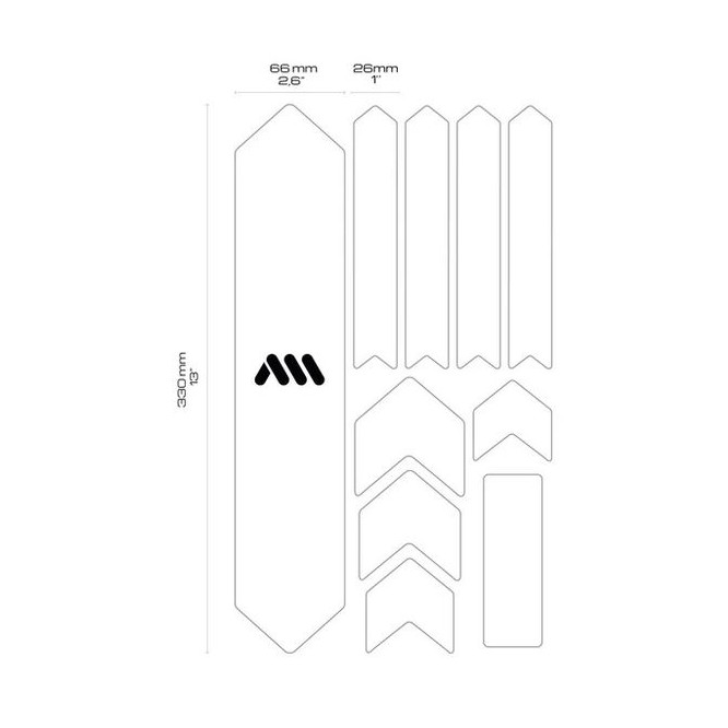 AMS Honeycomb Frame Guard EXTRA BLACK