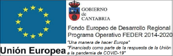 Unión Europea y Gobierno de Cantabria. Fondo Europeo de Desarrollo Regional, Programa Operativo FEDER 2014–2020. Financiado como parte de la respuesta de la Unión a la pandemia de COVID-19.