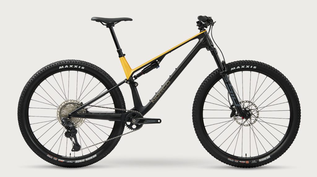 NORCO 2026 Revolver C2 120 · Fast Black Raw Carbon / Golden Larch · Fast Black Raw Carbon / Golden Larch