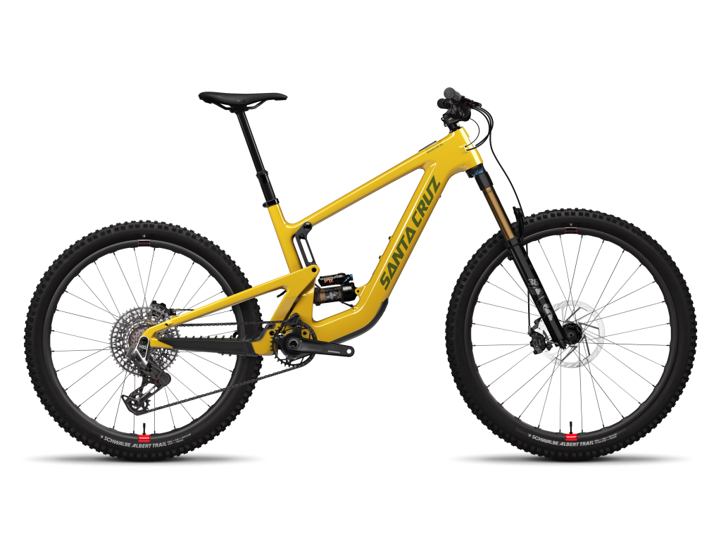 SANTA CRUZ 2025 Heckler SL X0 AXS RSV · Gloss Mustard (Heckler SL 2025) · Heckler SL X0 AXS RSV · vista lateral