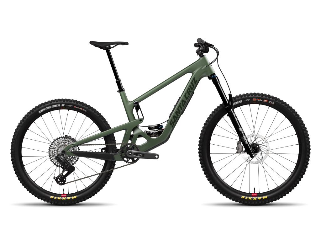 SANTA CRUZ 2026 Bronson GX AXS · Matte Poblano Green (Bronson 2026) · Bronson GX AXS · vista lateral