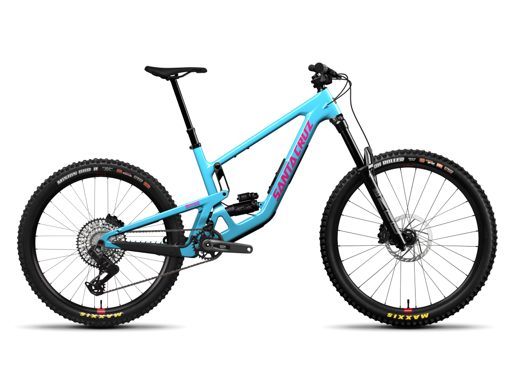 SANTA CRUZ 2027 Nomad GX AXS · Gloss Aqua Magenta (Nomad 2027) · Nomad GX AXS · vista lateral