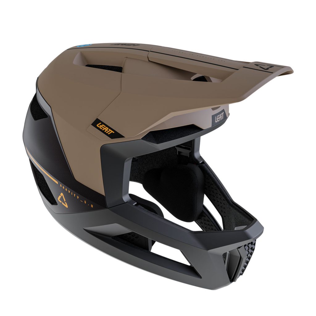 LEATT Casco MTB Gravity 5.0 — Marrón