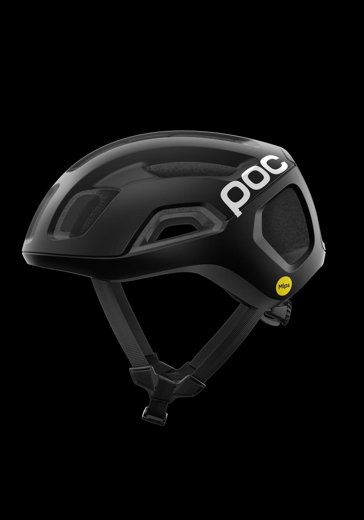 POC Ventral Air MIPS — Uranium Black Matt/Hydrogen White w. Logo